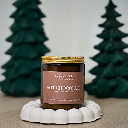 HOT CHOCOLATE -.Αρωματικό κερί σόγιας 220gr